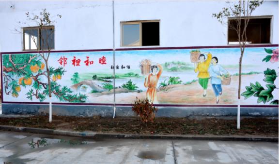 三原乡镇文化墙 乡风文明焕发新活力